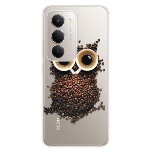 Silikonový kryt iSaprio - Xiaomi Redmi 15 - Owl And Coffee