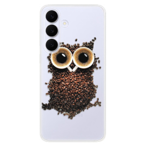 Silikonový kryt iSaprio - Samsung Galaxy S25 FE - Owl And Coffee