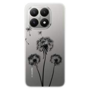 Silikonový kryt iSaprio - Xiaomi 15T - Three pampelišky - black