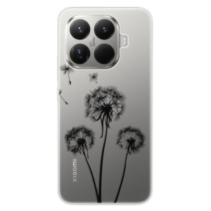 Silikonový kryt iSaprio - Xiaomi 15T Pro - Three pampelišky - black