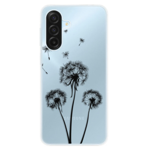 Silikonový kryt iSaprio - Samsung Galaxy A17 / A17 5G - Three pampelišky - black