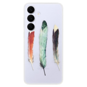 Silikonový kryt iSaprio - Samsung Galaxy S25 FE - Tři pírka