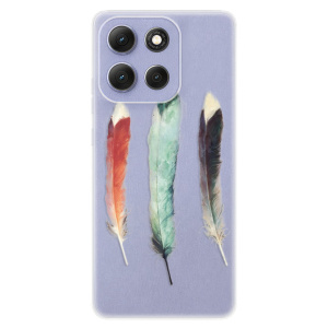 Silikonový kryt iSaprio - Motorola Moto G86 5G - Tři pírka