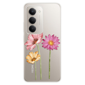 Silikonový kryt iSaprio - Xiaomi Redmi 15 - Tři květiny