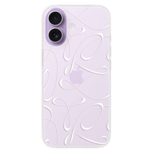 Silikonový kryt iSaprio - Apple iPhone 17 - Fancy - white