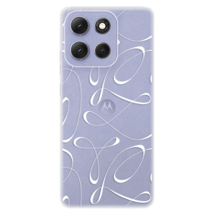 Silikonový kryt iSaprio - Motorola Moto G86 5G - Fancy - white