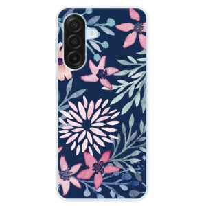 Silikonový kryt iSaprio - Samsung Galaxy A17 / A17 5G - Leaves on Blue