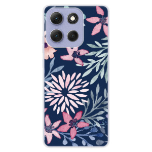 Silikonový kryt iSaprio - Motorola Moto G86 5G - Leaves on Blue