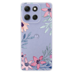 Silikonový kryt iSaprio - Motorola Moto G86 5G - Leaves and Flowers