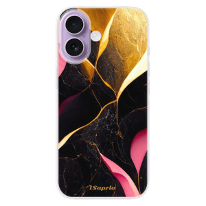 Silikonový kryt iSaprio - Apple iPhone 17 - Gold Pink Marble