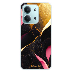 Silikonový kryt iSaprio - Xiaomi Redmi 15C - Gold Pink Marble