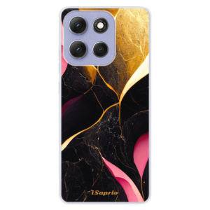 Silikonový kryt iSaprio - Motorola Moto G86 5G - Gold Pink Marble