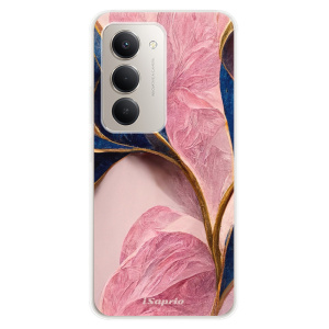 Silikonový kryt iSaprio - Xiaomi Redmi 15 - Pink Blue Leaves