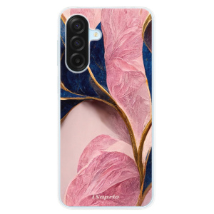 Silikonový kryt iSaprio - Samsung Galaxy A17 / A17 5G - Pink Blue Leaves