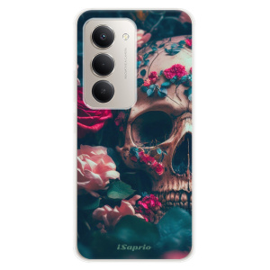 Silikonový kryt iSaprio - Xiaomi Redmi 15 - Skull in Roses