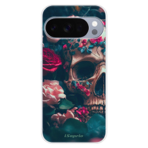 Silikonový kryt iSaprio - Google Pixel 10 / 10 Pro - Skull in Roses