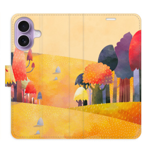Flip pouzdro iSaprio - Apple iPhone 17 - Autumn Forest s kapsičkami na karty