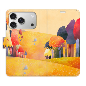 Flip pouzdro iSaprio - Apple iPhone 17 Pro - Autumn Forest s kapsičkami na karty