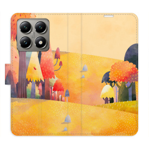 Flip pouzdro iSaprio - Xiaomi 14T Pro - Autumn Forest s kapsičkami na karty