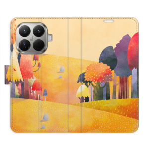 Flip pouzdro iSaprio - Xiaomi 15T Pro - Autumn Forest s kapsičkami na karty