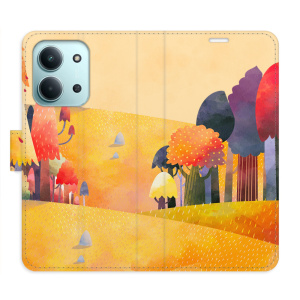 Flip pouzdro iSaprio - Xiaomi Redmi 15C - Autumn Forest s kapsičkami na karty
