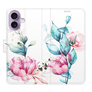 Flip pouzdro iSaprio - Apple iPhone 17 - Beautiful Flower s kapsičkami na karty