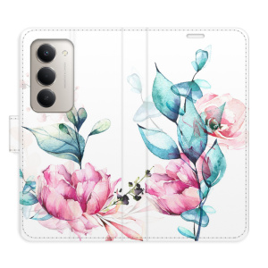 Flip pouzdro iSaprio - Xiaomi Redmi 15 - Beautiful Flower s kapsičkami na karty