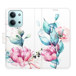 Flip pouzdro iSaprio - Xiaomi Redmi 15C - Beautiful Flower s kapsičkami na karty