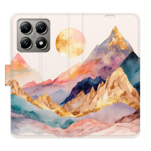 Flip pouzdro iSaprio - Xiaomi 14T Pro - Beautiful Mountains s kapsičkami na karty