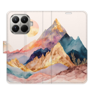 Flip pouzdro iSaprio - Xiaomi 15T Pro - Beautiful Mountains s kapsičkami na karty