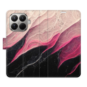 Flip pouzdro iSaprio - Xiaomi 15T Pro - BlackPink Marble s kapsičkami na karty