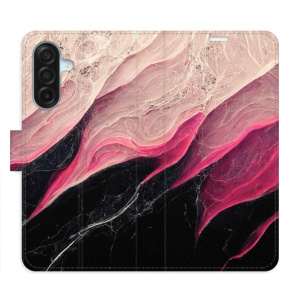 Flip pouzdro iSaprio - Samsung Galaxy A17 / A17 5G - BlackPink Marble s kapsičkami na karty