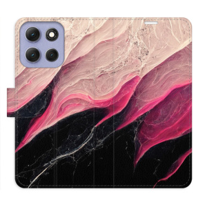 Flip pouzdro iSaprio - Motorola Moto G86 5G - BlackPink Marble s kapsičkami na karty