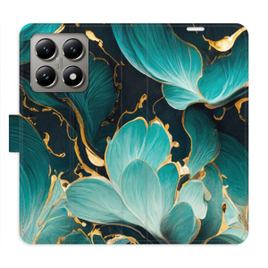 Flip pouzdro iSaprio - Xiaomi 14T - Blue Flowers 02 s kapsičkami na karty