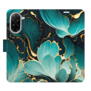 Flip pouzdro iSaprio - Xiaomi Redmi A5 - Blue Flowers 02 s kapsičkami na karty