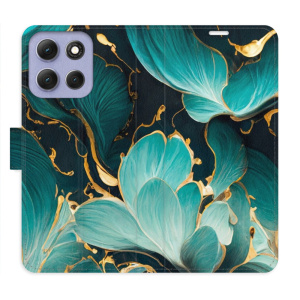 Flip pouzdro iSaprio - Motorola Moto G86 5G - Blue Flowers 02 s kapsičkami na karty