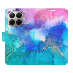 Flip pouzdro iSaprio - Xiaomi 15T Pro - BluePink Paint s kapsičkami na karty