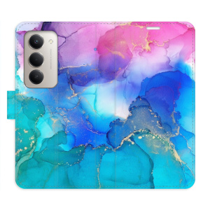 Flip pouzdro iSaprio - Xiaomi Redmi 15 - BluePink Paint s kapsičkami na karty