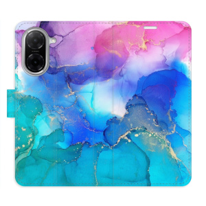 Flip pouzdro iSaprio - Xiaomi Redmi A5 - BluePink Paint s kapsičkami na karty