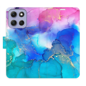 Flip pouzdro iSaprio - Motorola Moto G86 5G - BluePink Paint s kapsičkami na karty