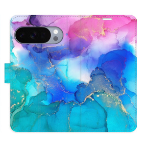 Flip pouzdro iSaprio - Google Pixel 10 / 10 Pro - BluePink Paint s kapsičkami na karty