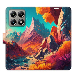 Flip pouzdro iSaprio - Xiaomi 14T - Colorful Mountains s kapsičkami na karty