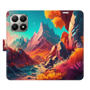 Flip pouzdro iSaprio - Xiaomi 15T - Colorful Mountains s kapsičkami na karty