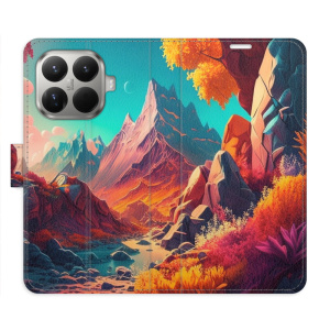 Flip pouzdro iSaprio - Xiaomi 15T Pro - Colorful Mountains s kapsičkami na karty