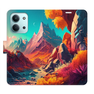 Flip pouzdro iSaprio - Xiaomi Redmi 15C - Colorful Mountains s kapsičkami na karty