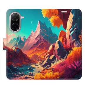 Flip pouzdro iSaprio - Xiaomi Redmi A5 - Colorful Mountains s kapsičkami na karty