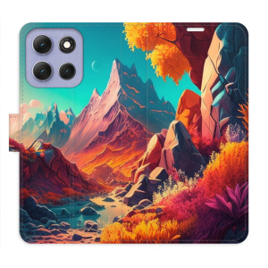 Flip pouzdro iSaprio - Motorola Moto G86 5G - Colorful Mountains s kapsičkami na karty