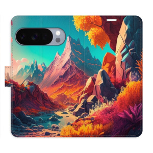 Flip pouzdro iSaprio - Google Pixel 10 / 10 Pro - Colorful Mountains s kapsičkami na karty