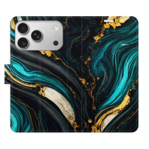 Flip pouzdro iSaprio - Apple iPhone 17 Pro - Dark Paint s kapsičkami na karty