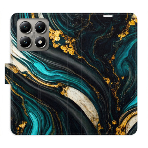 Flip pouzdro iSaprio - Xiaomi 14T Pro - Dark Paint s kapsičkami na karty